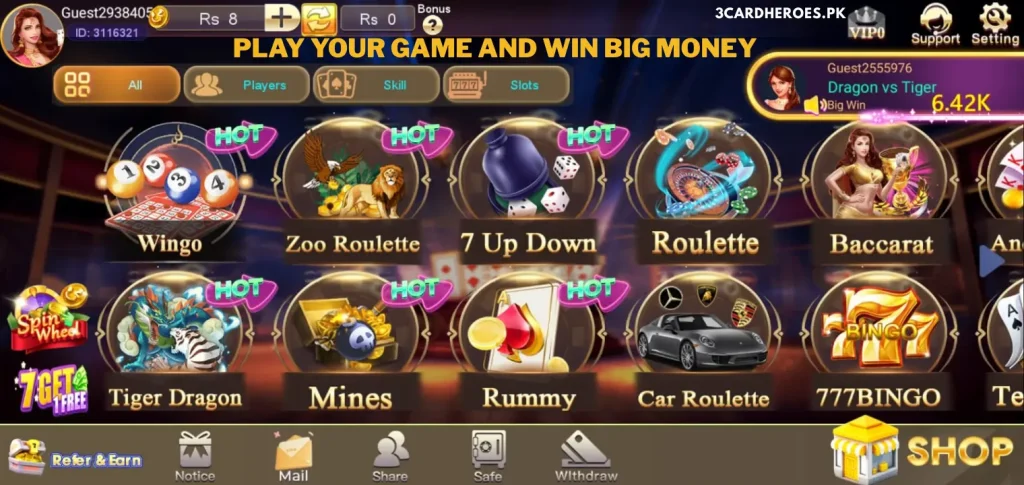 3 Card Game Online – Play Free Multiplayer Card Games with Friends & Real Players